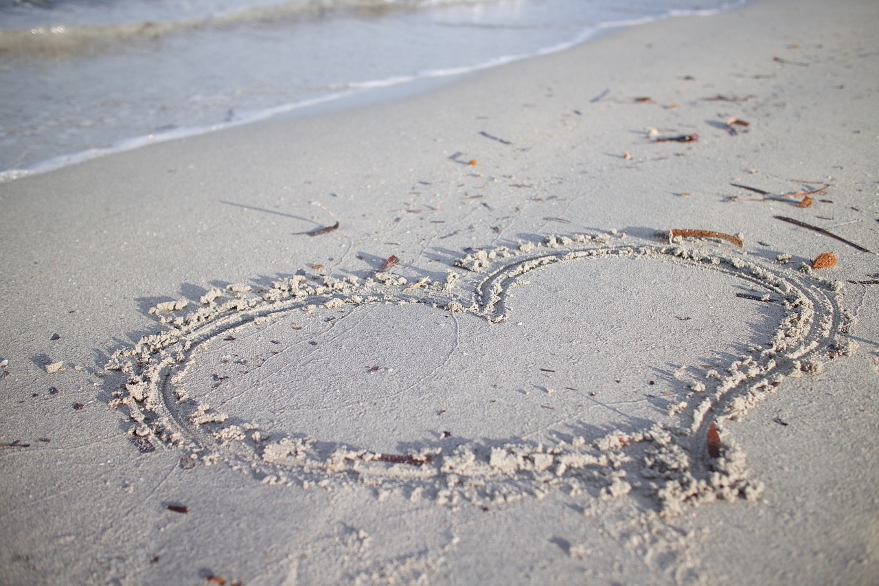 heart, sand, beach, sea, waves, love, valentine's day, engraving, seashore, closeup, heart, heart, heart, heart, nature, heart, beach, love, love, valentine's day-6997703.jpg